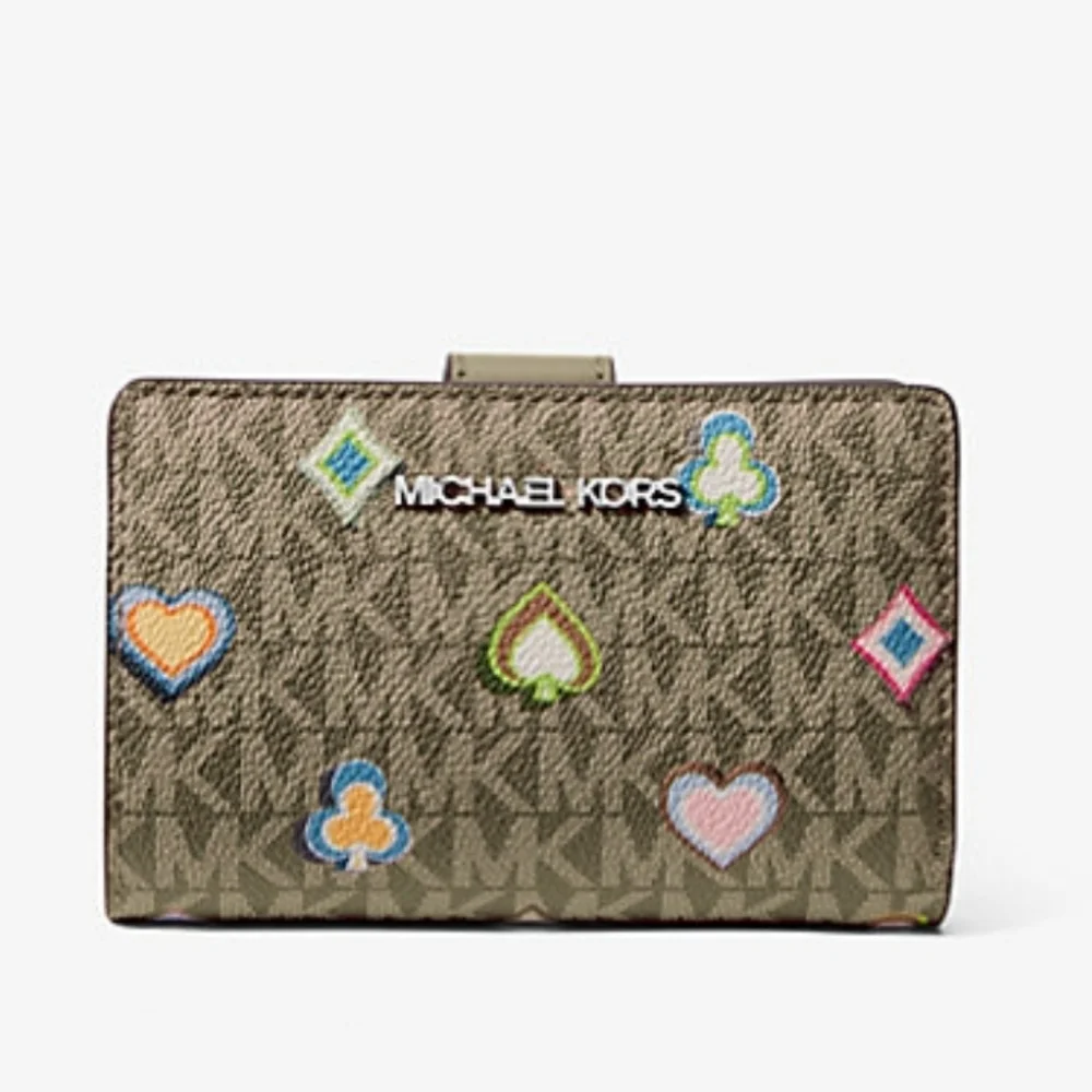 Michael Kors Jet Set Medium Printed Signature Logo Wallet